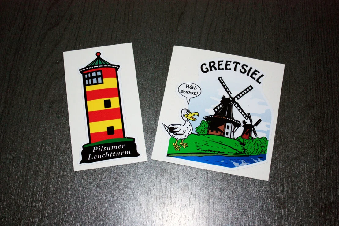 Dekoratives Türschild mit regionalem Schriftzug